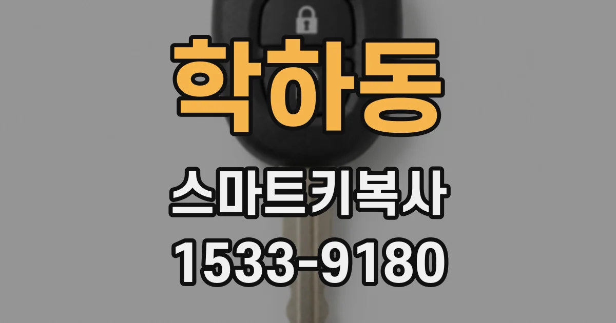 학하동 스마트키복사