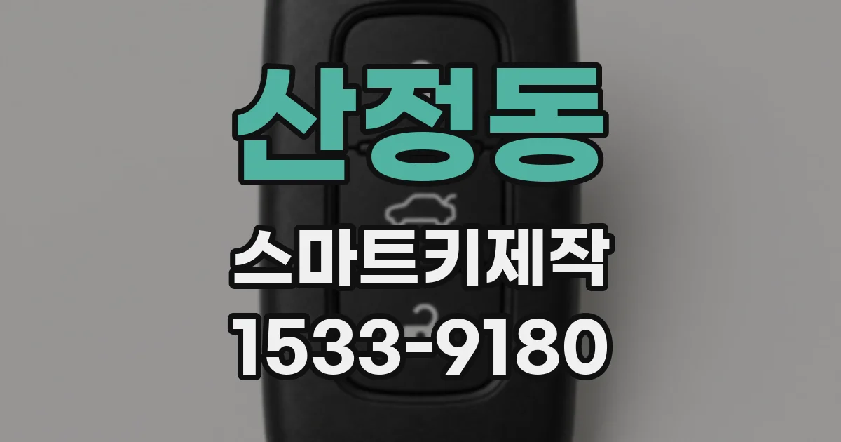산정동 스마트키제작