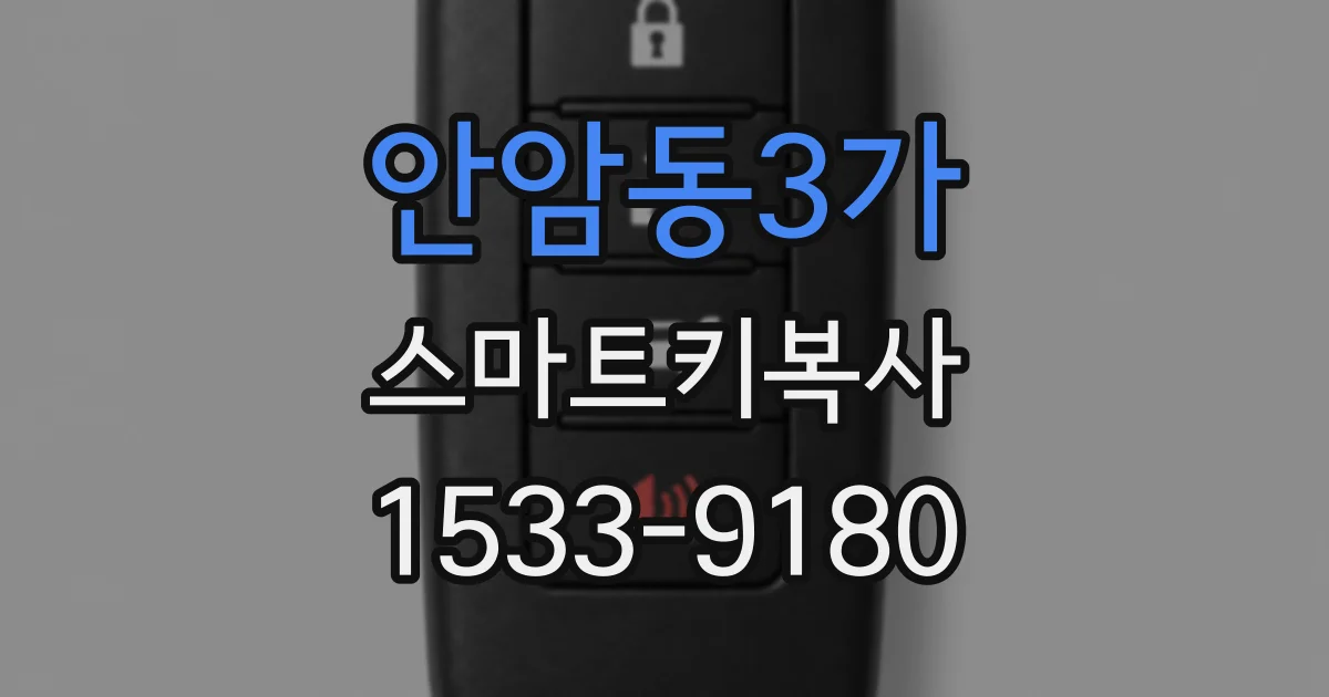 안암동3가 스마트키복사