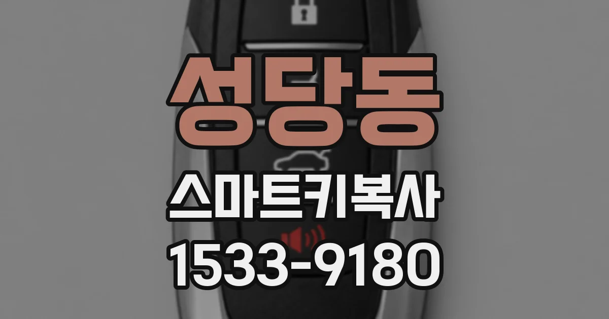 성당동 스마트키복사