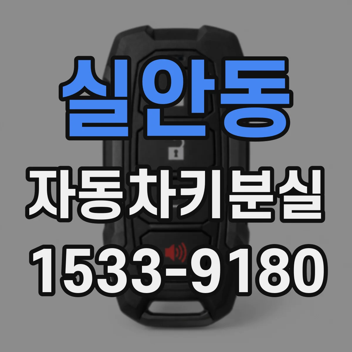 실안동 자동차키분실