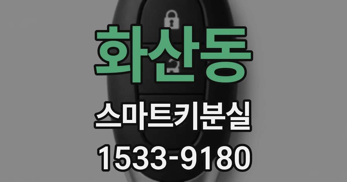 화산동 스마트키분실