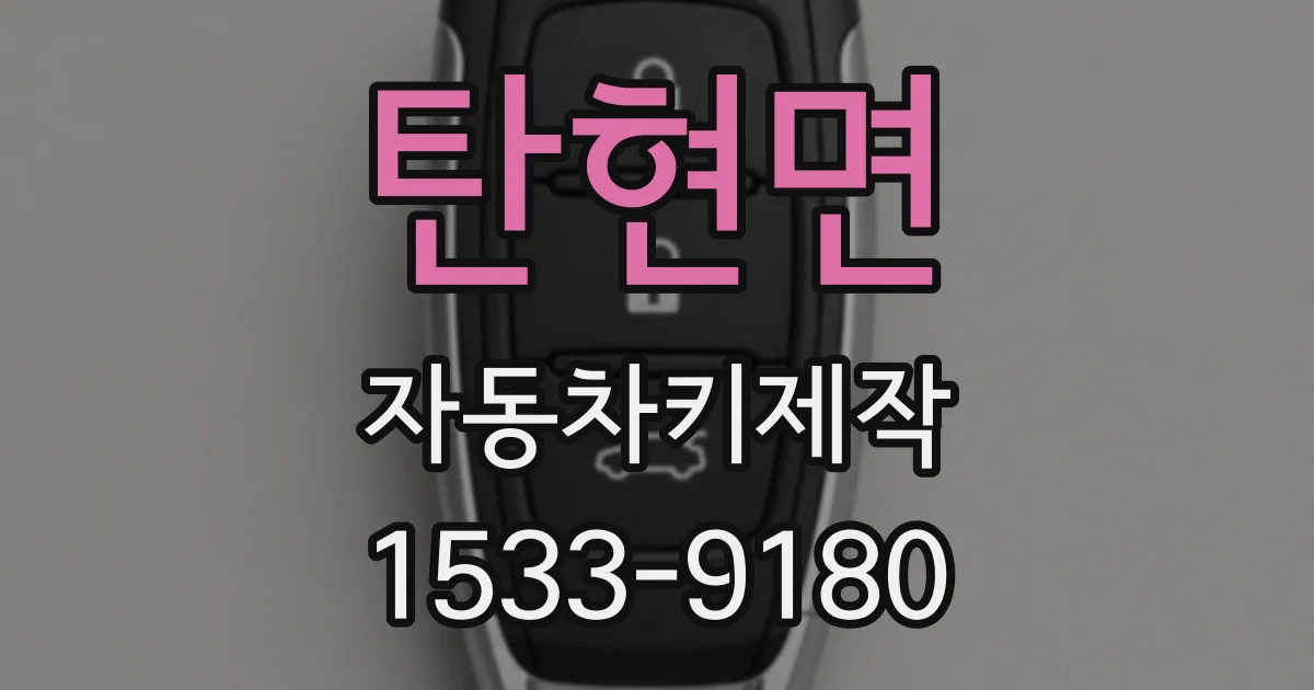 탄현면 자동차키제작