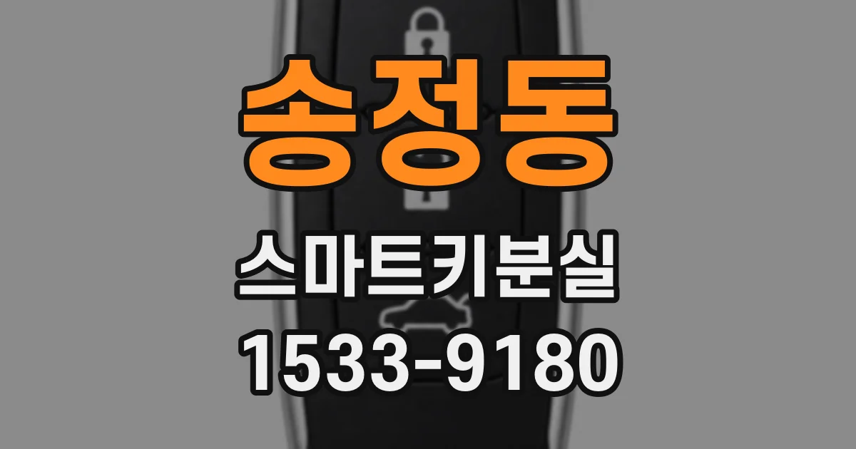 송정동 스마트키분실