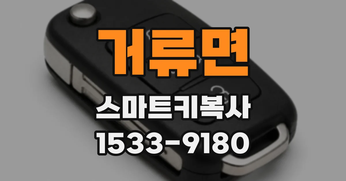 거류면 스마트키복사