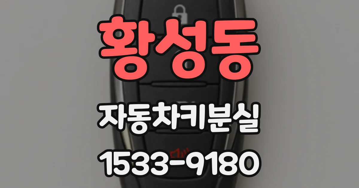 황성동 자동차키분실