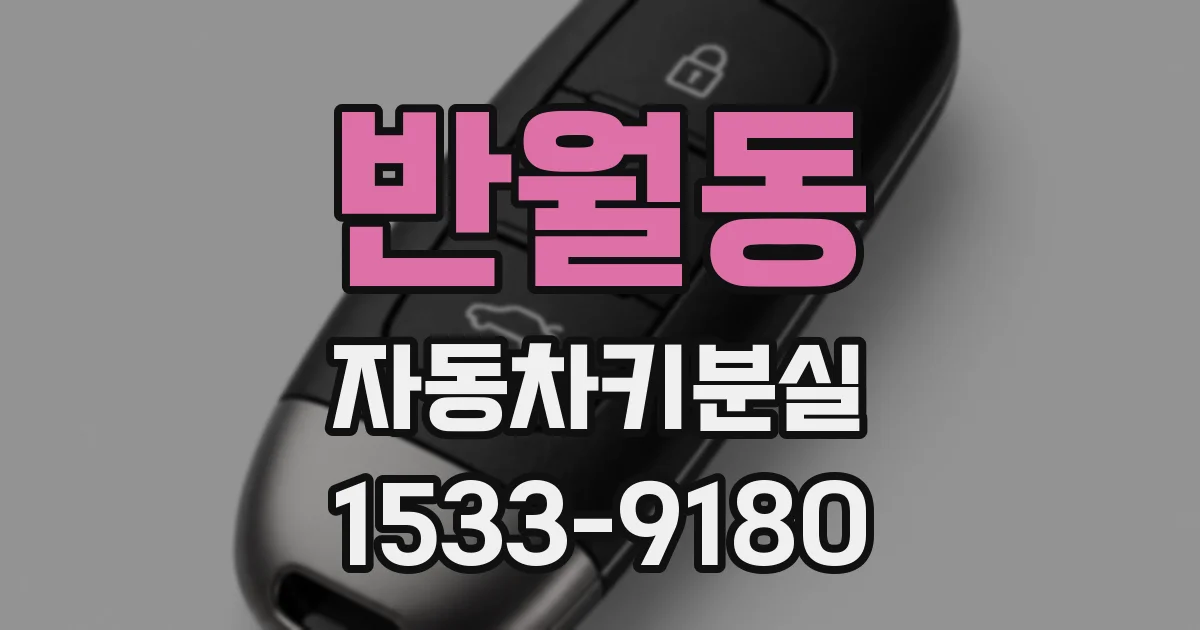 반월동 자동차키분실