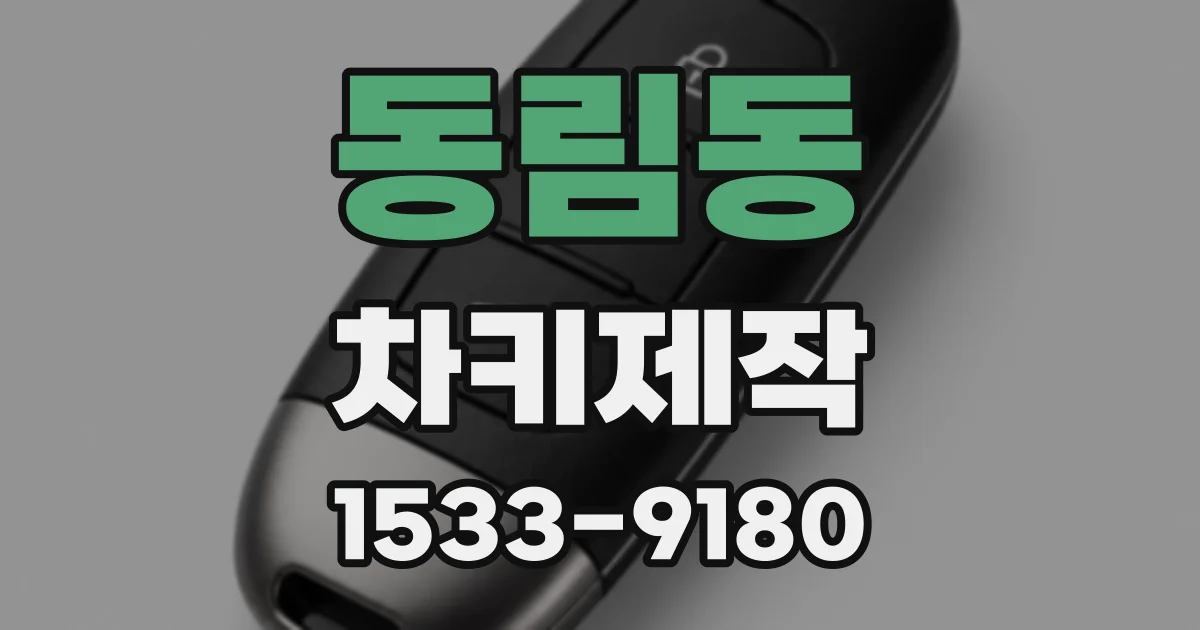 동림동 차키제작