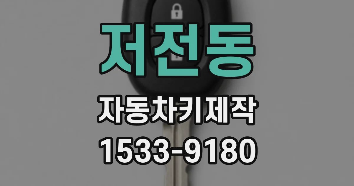 저전동 자동차키제작