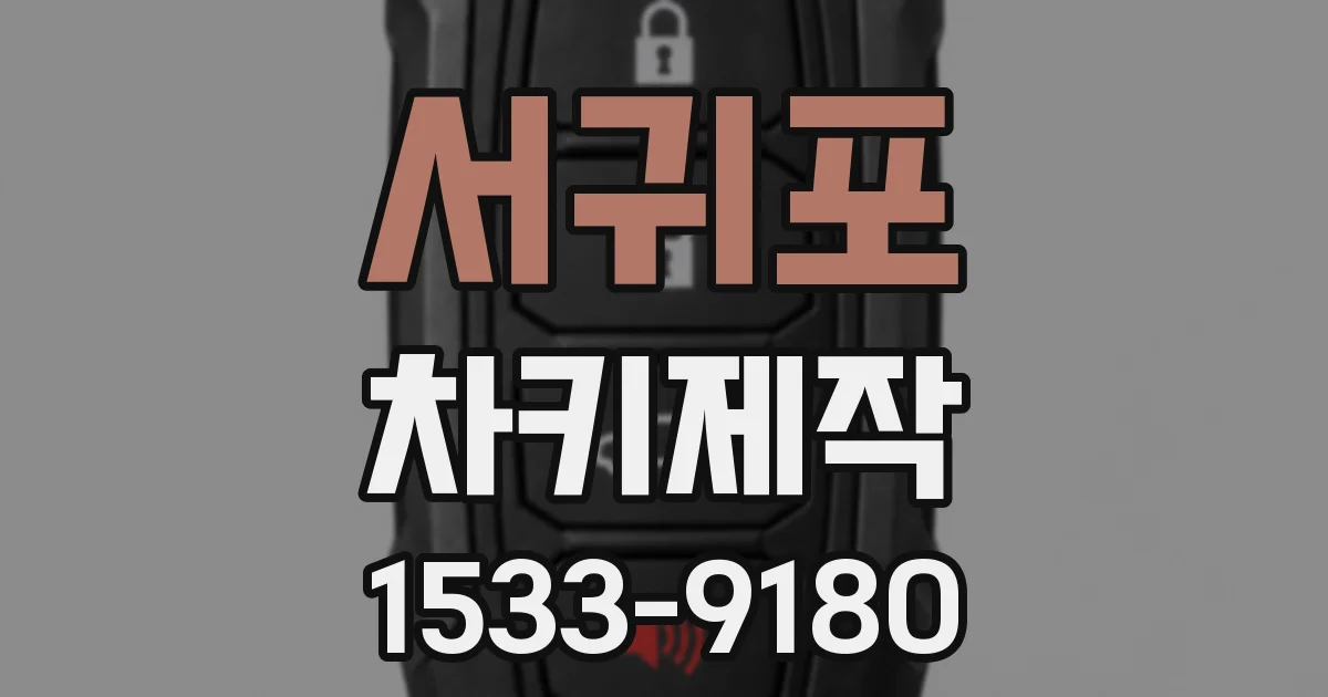 서귀포 차키제작