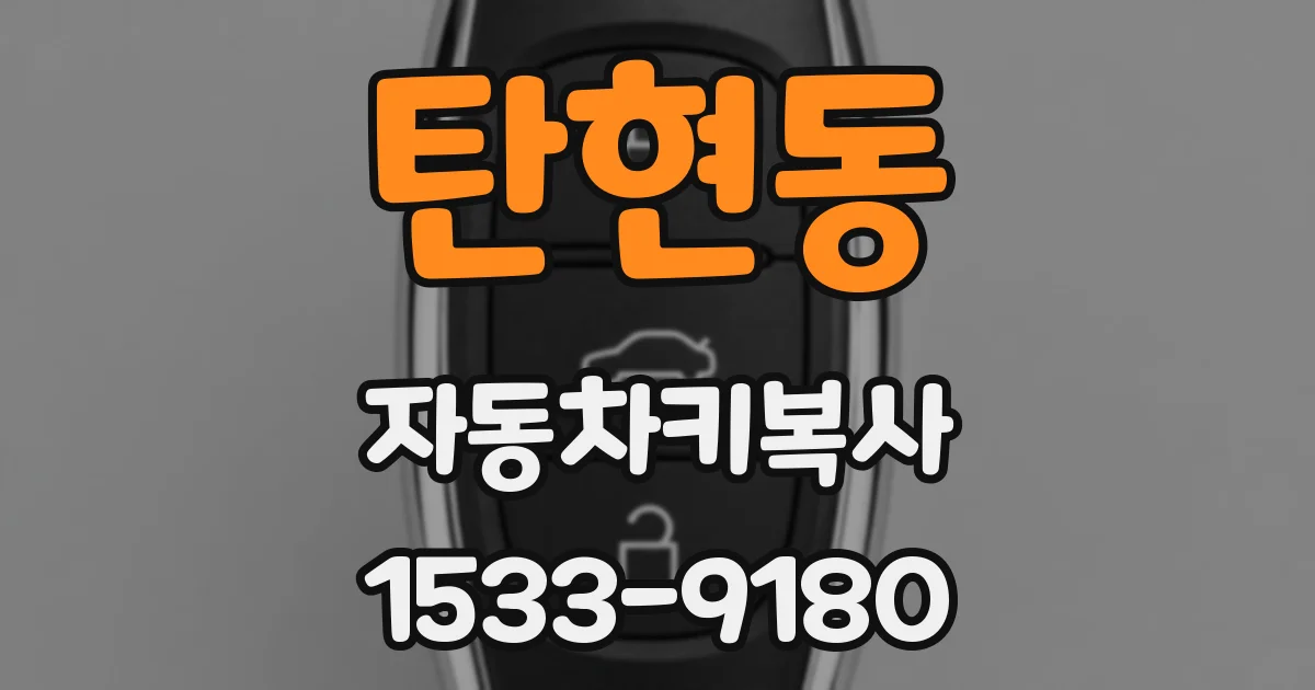탄현동 자동차키복사