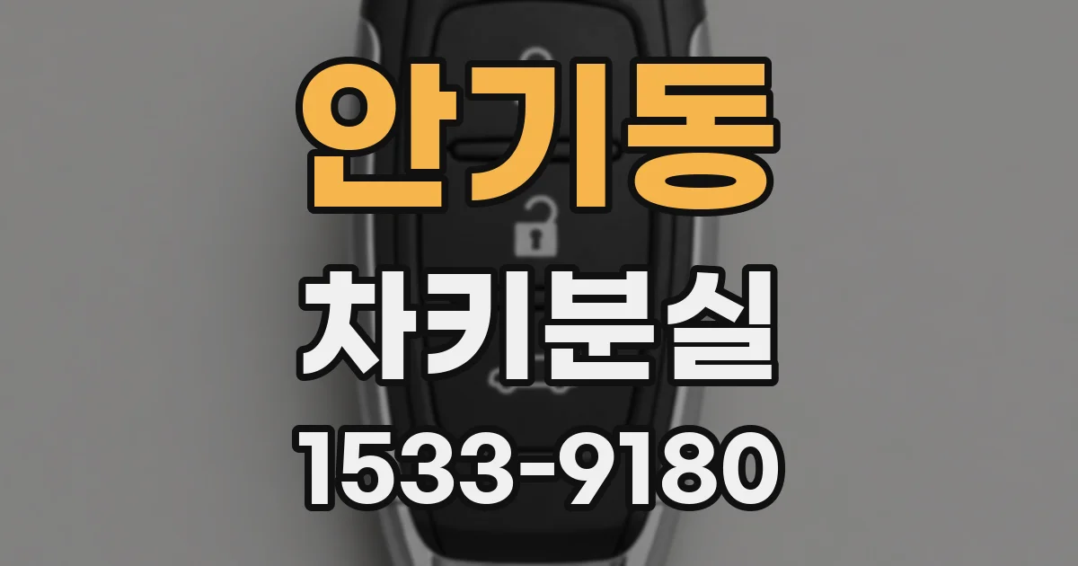 안기동 차키분실