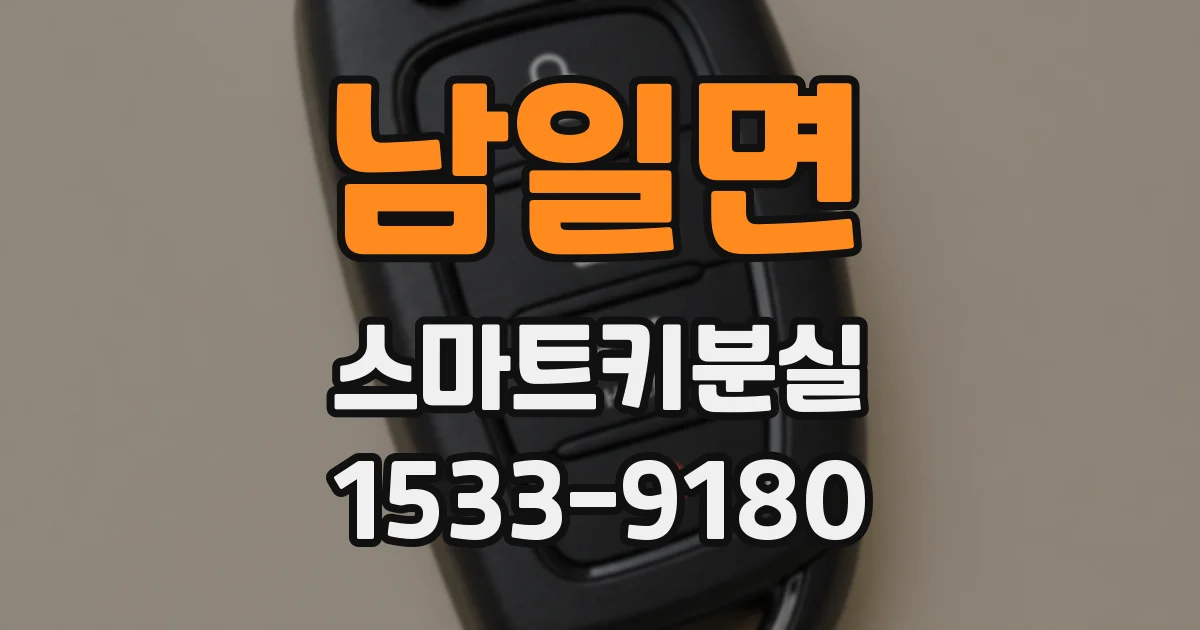 남일면 스마트키분실
