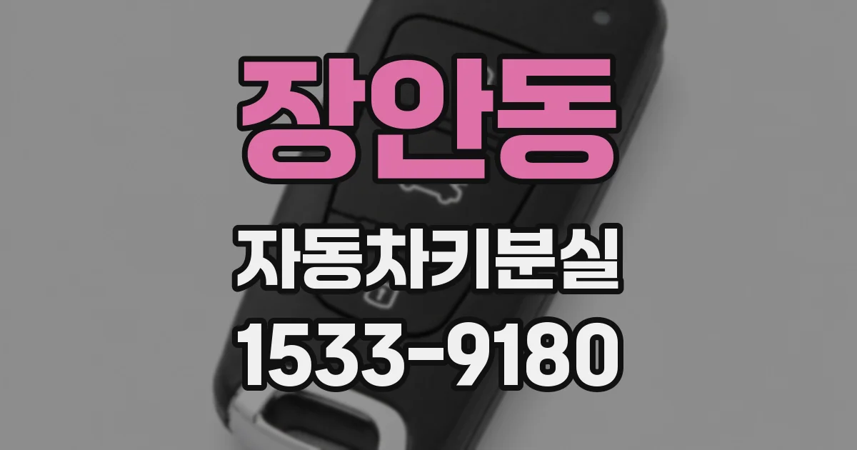장안동 자동차키분실
