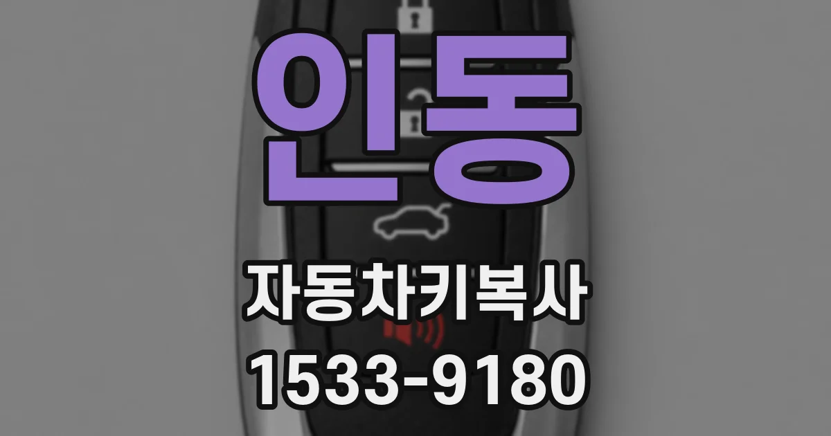 인동 자동차키복사