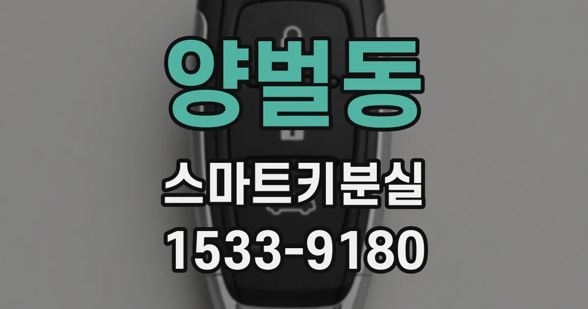 양벌동 스마트키분실