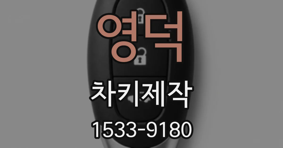 영덕 차키제작