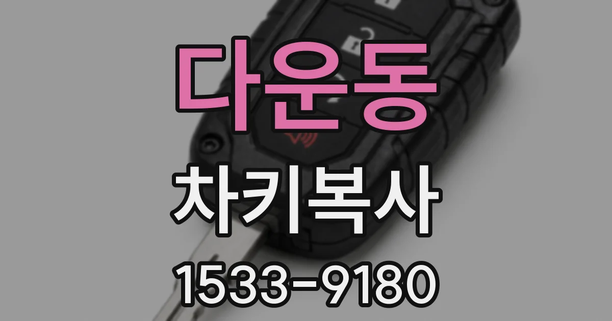 다운동 차키복사