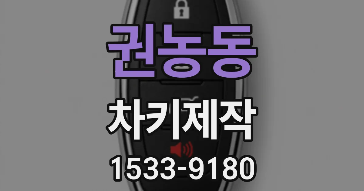 권농동 차키제작