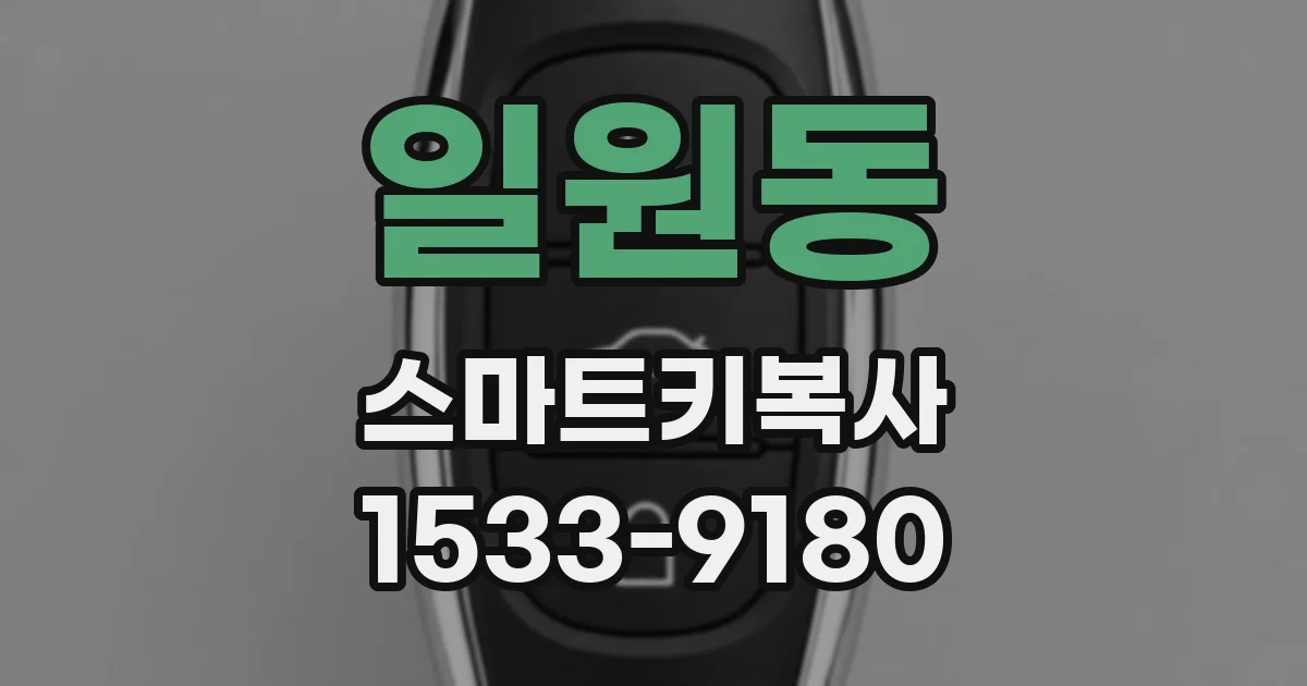 일원동 스마트키복사
