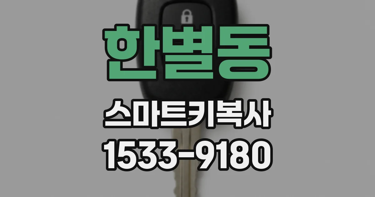 한별동 스마트키복사