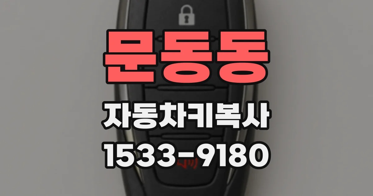 문동동 자동차키복사