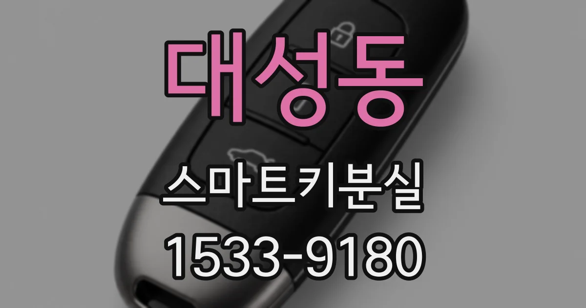 대성동 스마트키분실