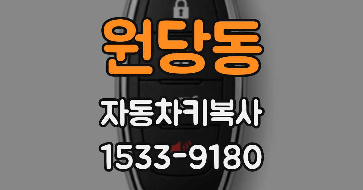 원당동 자동차키복사