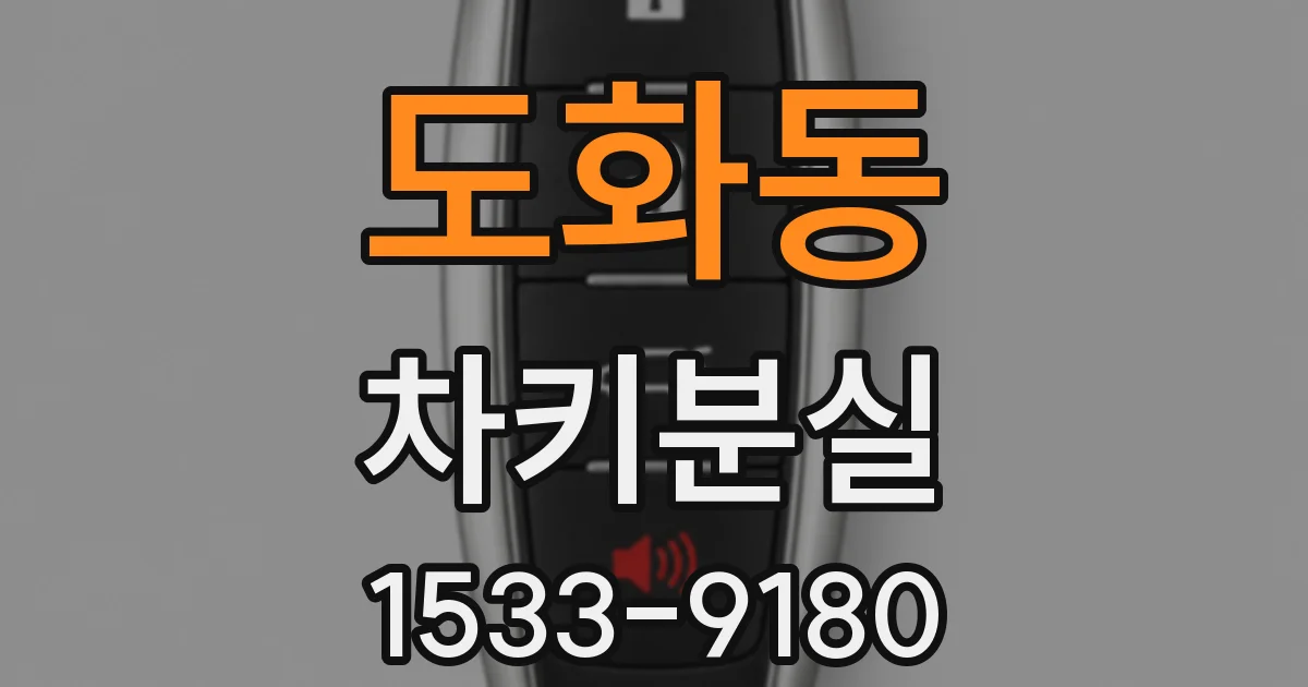 도화동 차키분실