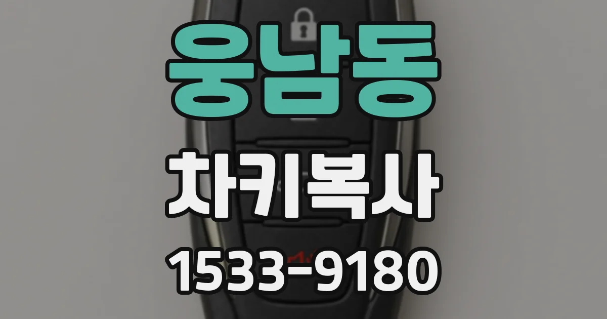 웅남동 차키복사