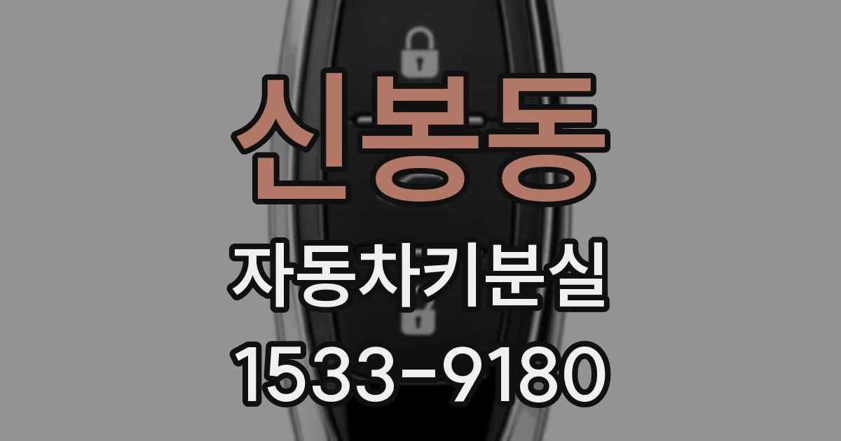 신봉동 자동차키분실