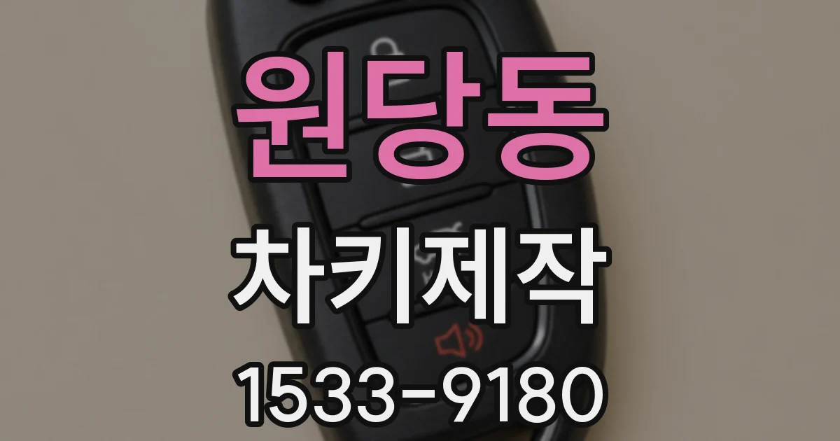 원당동 차키제작