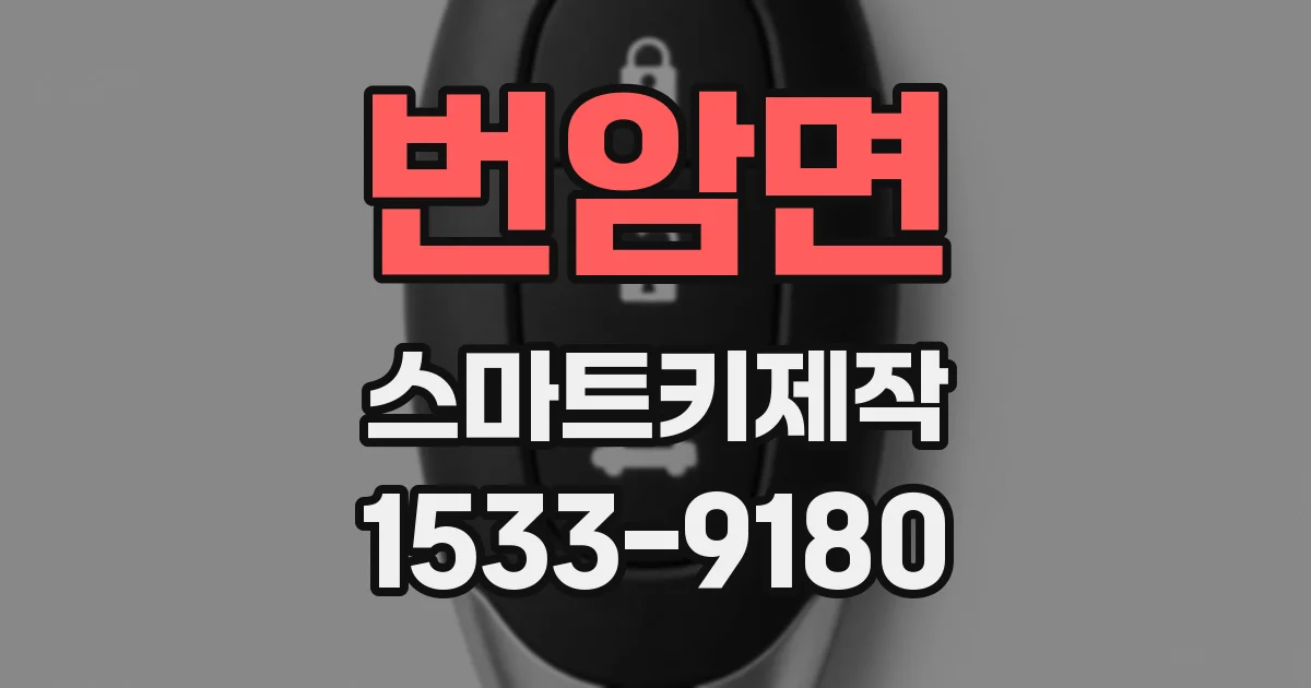 번암면 스마트키제작