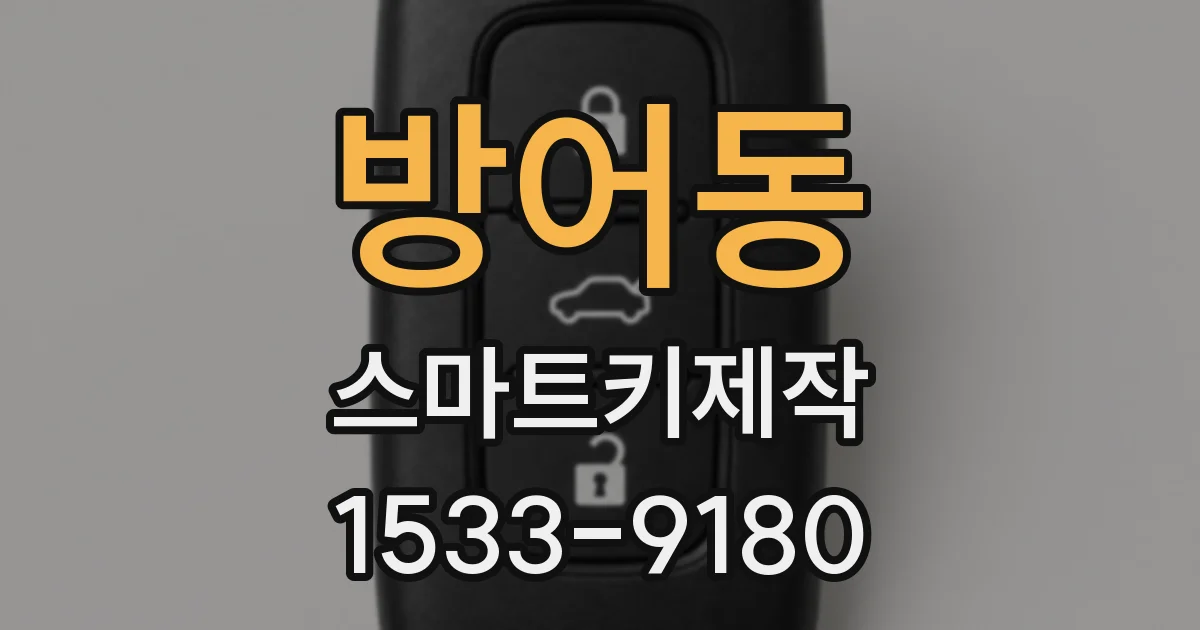 방어동 스마트키제작