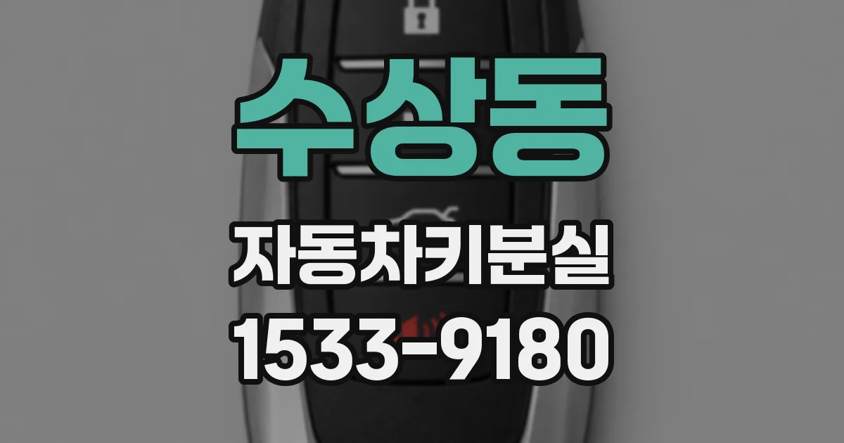 수상동 자동차키분실