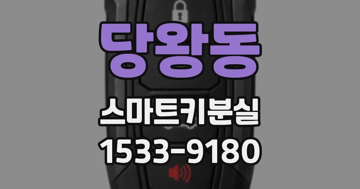 당왕동 스마트키분실