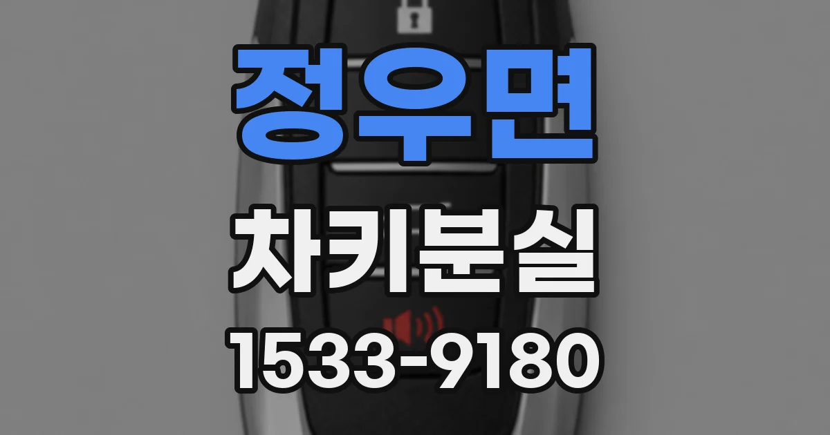 정우면 차키분실