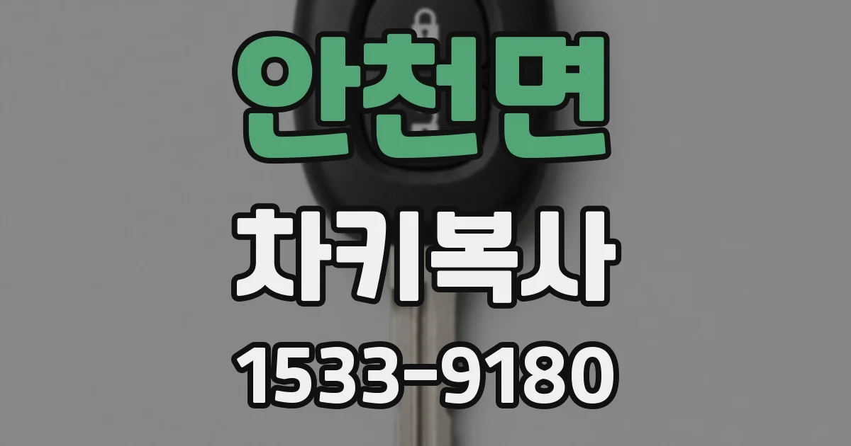 안천면 차키복사