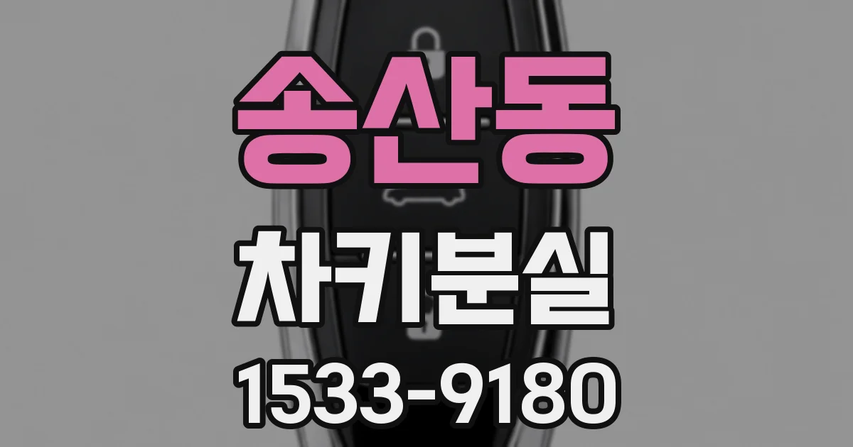 송산동 차키분실