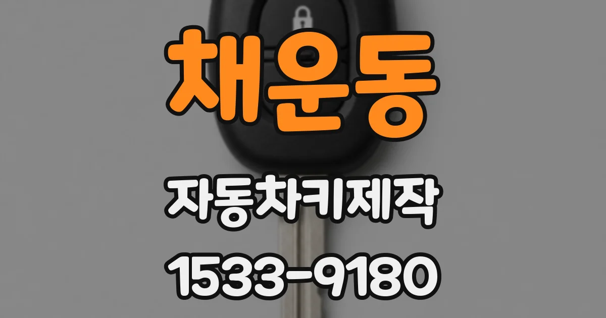 채운동 자동차키제작