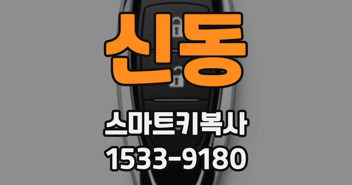 신동 스마트키복사