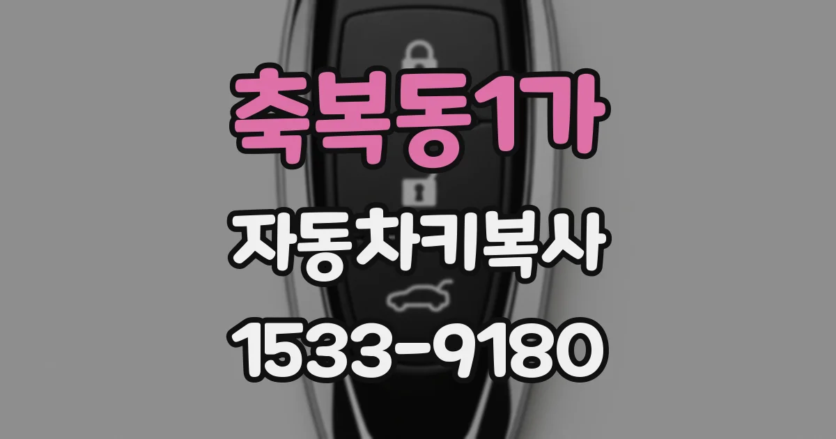축복동1가 자동차키복사