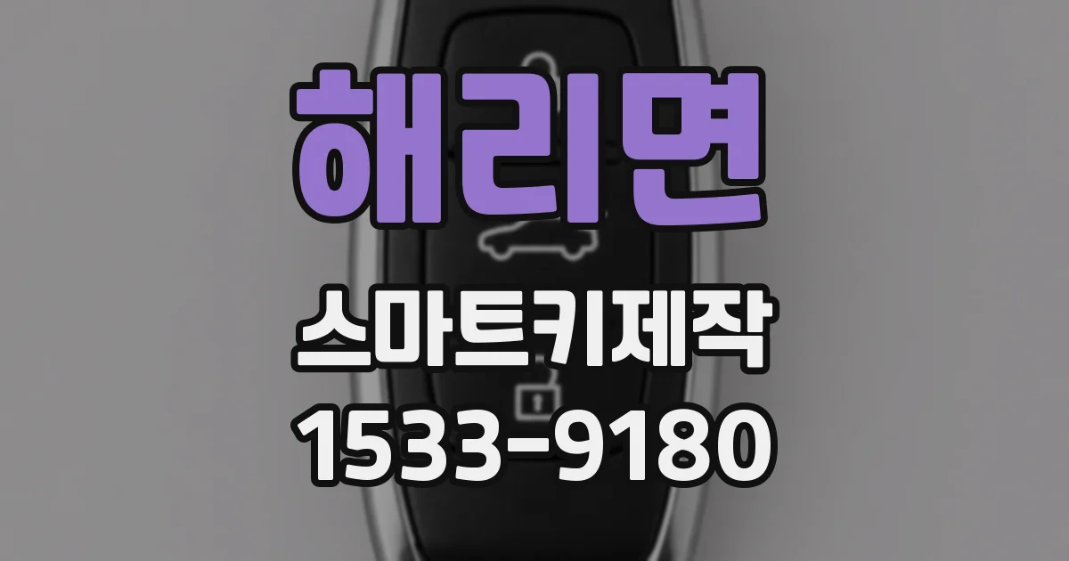 해리면 스마트키제작