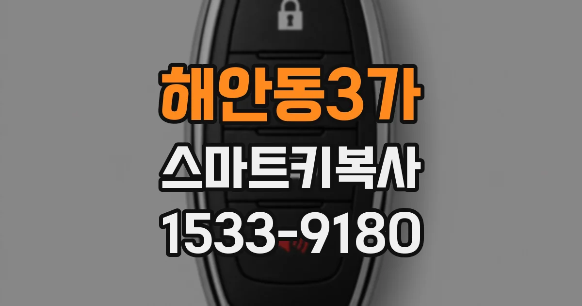 해안동3가 스마트키복사