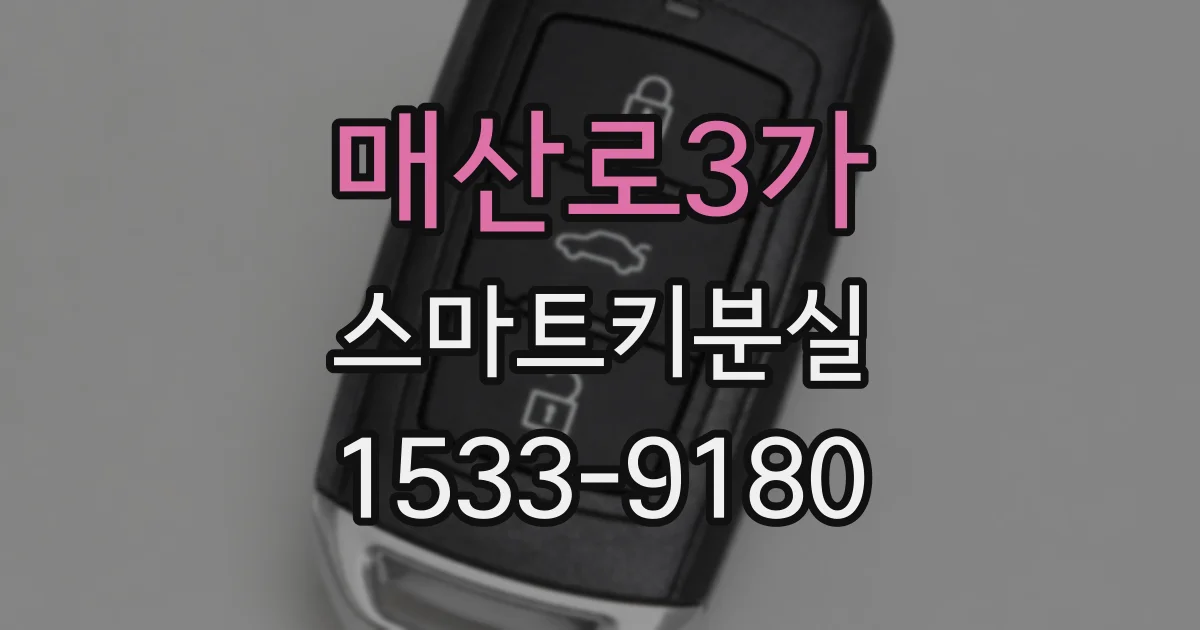 매산로3가 스마트키분실