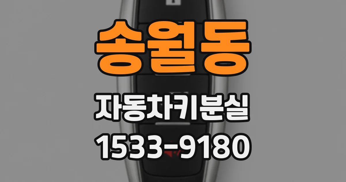 송월동 자동차키분실