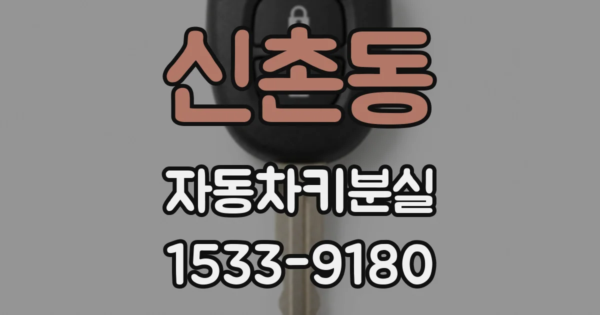 신촌동 자동차키분실