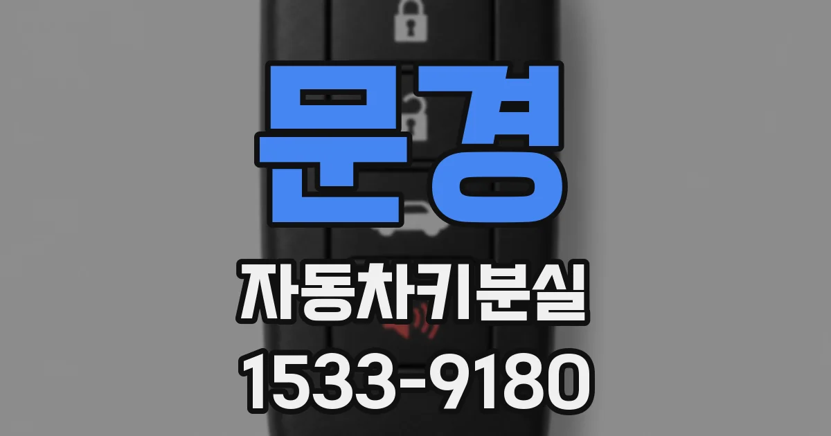 문경 자동차키분실