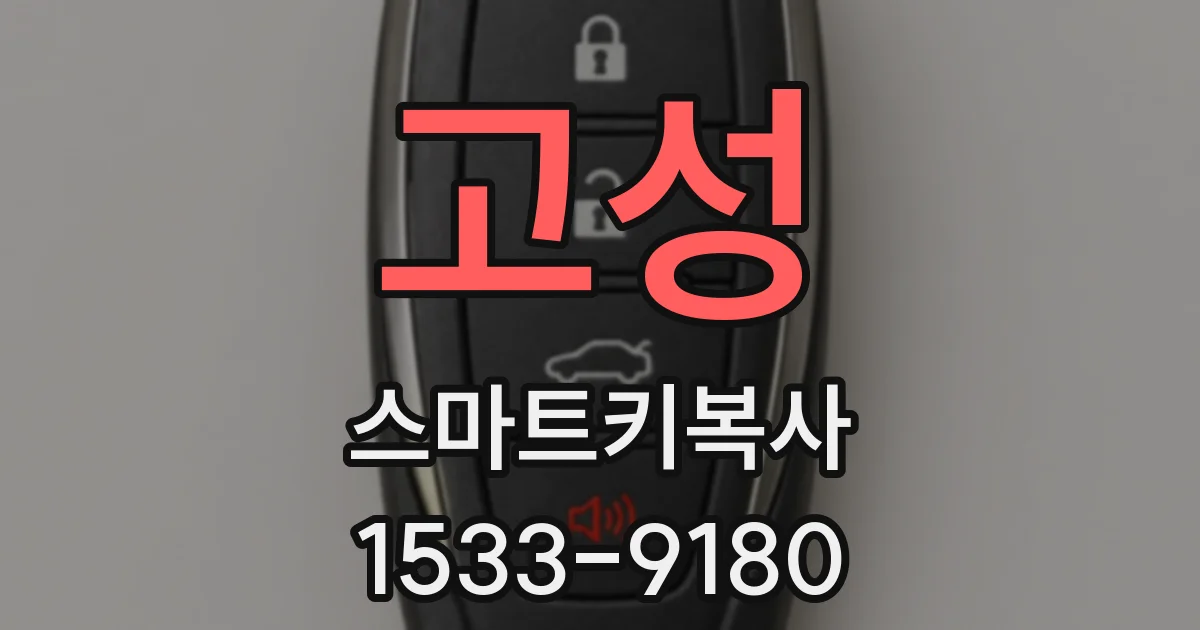 고성 스마트키복사