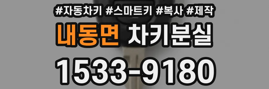 내동면 차키분실